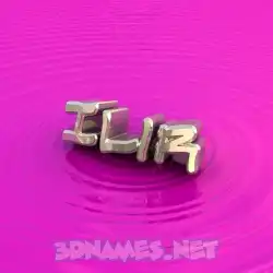 ilir in Pink Graffiti style - 3D name wallpaper