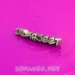 indrajeet in Pink Graffiti style - 3D name wallpaper