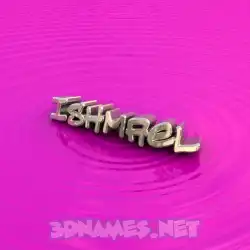 ishmael in Pink Graffiti style - 3D name wallpaper
