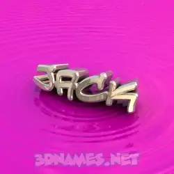 jack in Pink Graffiti style - 3D name wallpaper