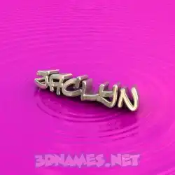 jaclyn in Pink Graffiti style - 3D name wallpaper