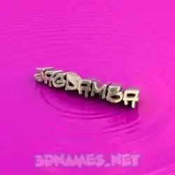 jagdamba in Pink Graffiti style - 3D name wallpaper