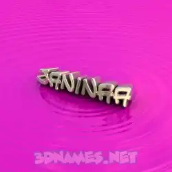 janinaa in Pink Graffiti style - 3D name wallpaper