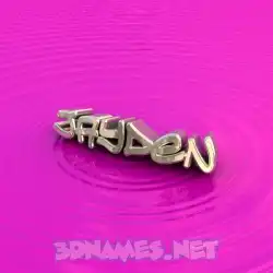 jayden in Pink Graffiti style - 3D name wallpaper