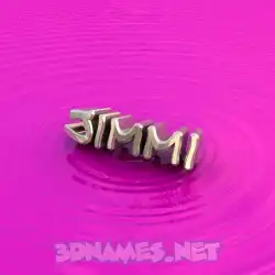jimmi in Pink Graffiti style - 3D name wallpaper