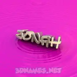 jonah in Pink Graffiti style - 3D name wallpaper