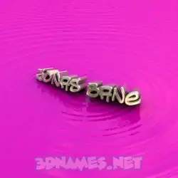 jonas bane in Pink Graffiti style - 3D name wallpaper