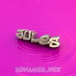 jules in Pink Graffiti style - 3D name wallpaper