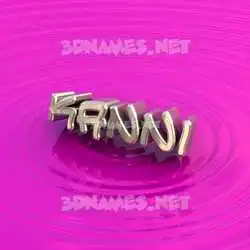 kanni in Pink Graffiti style - 3D name wallpaper