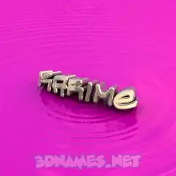 karime in Pink Graffiti style - 3D name wallpaper