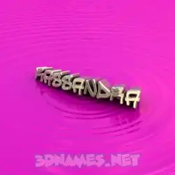kassandra in Pink Graffiti style - 3D name wallpaper