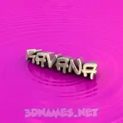 kavana in Pink Graffiti style - 3D name wallpaper
