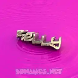 kelly in Pink Graffiti style - 3D name wallpaper