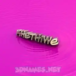 khethiwe in Pink Graffiti style - 3D name wallpaper