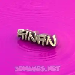 kinan in Pink Graffiti style - 3D name wallpaper
