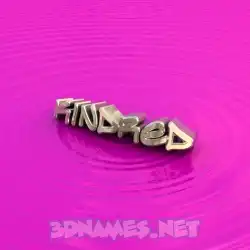 kindred in Pink Graffiti style - 3D name wallpaper