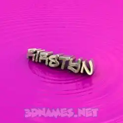 kirstyn in Pink Graffiti style - 3D name wallpaper