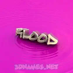 klood in Pink Graffiti style - 3D name wallpaper