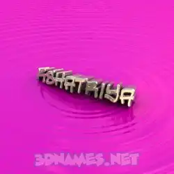 kshatriya in Pink Graffiti style - 3D name wallpaper