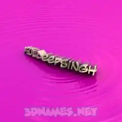 kuldeepsingh in Pink Graffiti style - 3D name wallpaper