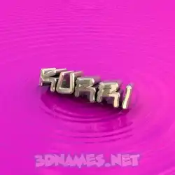 kurri in Pink Graffiti style - 3D name wallpaper