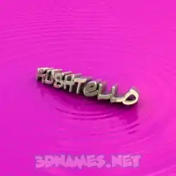 kushtello in Pink Graffiti style - 3D name wallpaper