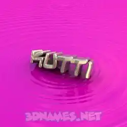 kutti in Pink Graffiti style - 3D name wallpaper