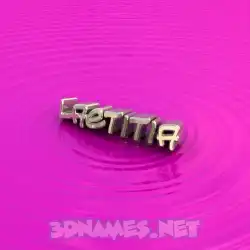 laetitia in Pink Graffiti style - 3D name wallpaper