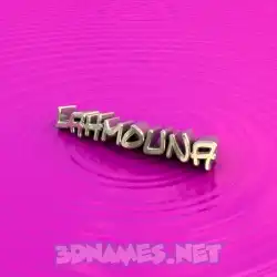 lahmouna in Pink Graffiti style - 3D name wallpaper