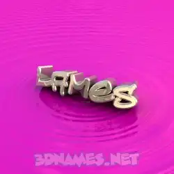 lames in Pink Graffiti style - 3D name wallpaper