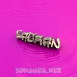 lauran in Pink Graffiti style - 3D name wallpaper