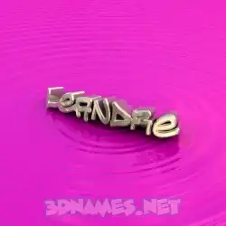 leandre in Pink Graffiti style - 3D name wallpaper