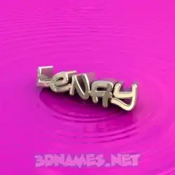 lenay in Pink Graffiti style - 3D name wallpaper