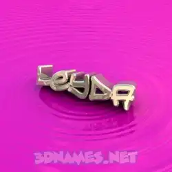 leyda in Pink Graffiti style - 3D name wallpaper