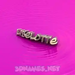 liselotte in Pink Graffiti style - 3D name wallpaper