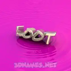 loot in Pink Graffiti style - 3D name wallpaper