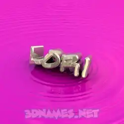 lori in Pink Graffiti style - 3D name wallpaper