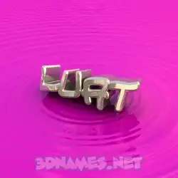 luat in Pink Graffiti style - 3D name wallpaper