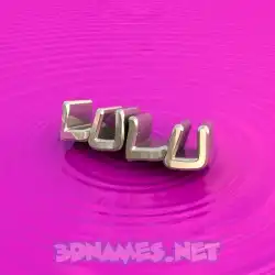 lulu in Pink Graffiti style - 3D name wallpaper