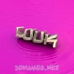 luuk in Pink Graffiti style - 3D name wallpaper