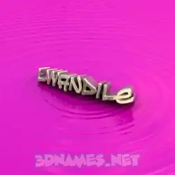 lwandile in Pink Graffiti style - 3D name wallpaper