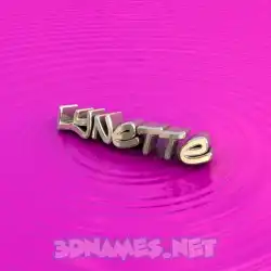 lynette in Pink Graffiti style - 3D name wallpaper