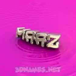 maaz in Pink Graffiti style - 3D name wallpaper
