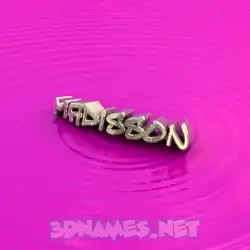 madisson in Pink Graffiti style - 3D name wallpaper
