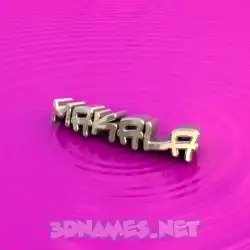 makala in Pink Graffiti style - 3D name wallpaper