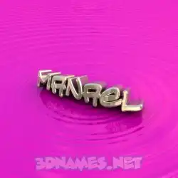 manael in Pink Graffiti style - 3D name wallpaper