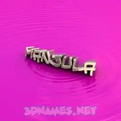 manjula in Pink Graffiti style - 3D name wallpaper