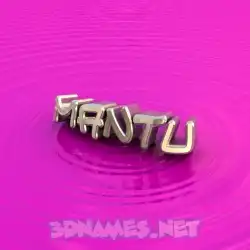 mantu in Pink Graffiti style - 3D name wallpaper