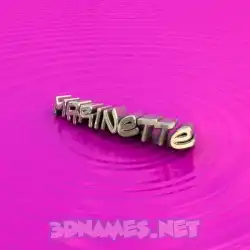 marinette in Pink Graffiti style - 3D name wallpaper
