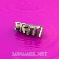 mati in Pink Graffiti style - 3D name wallpaper